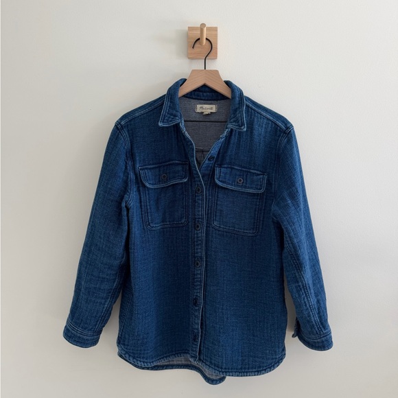 Madewell Dark 100% Cotton Shirt/Jacket - Picture 3 of 9